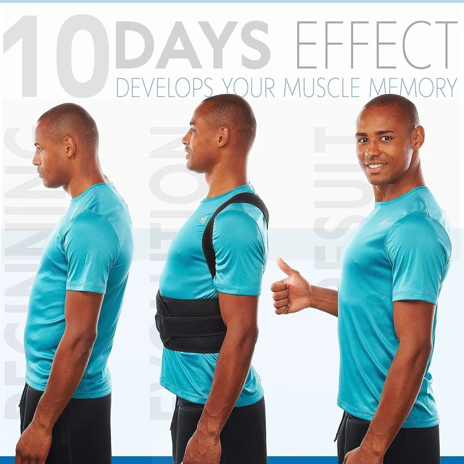 Adjustable Posture Corrector Low Back Support Shoulder Brace Belt for Men Women