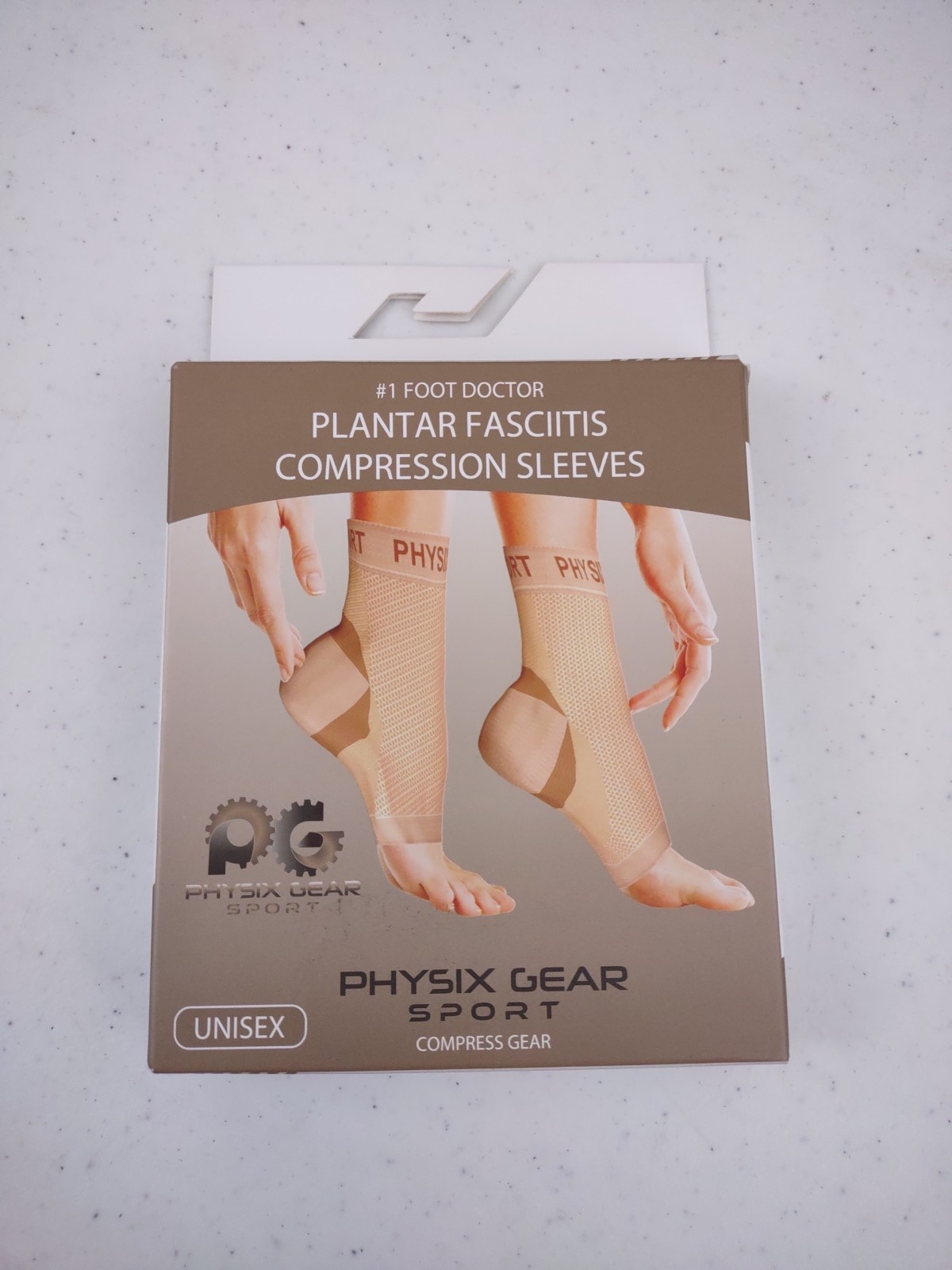 Physix Gear Plantar Fasciitis Compression Socks for Men & Women Size L/XL