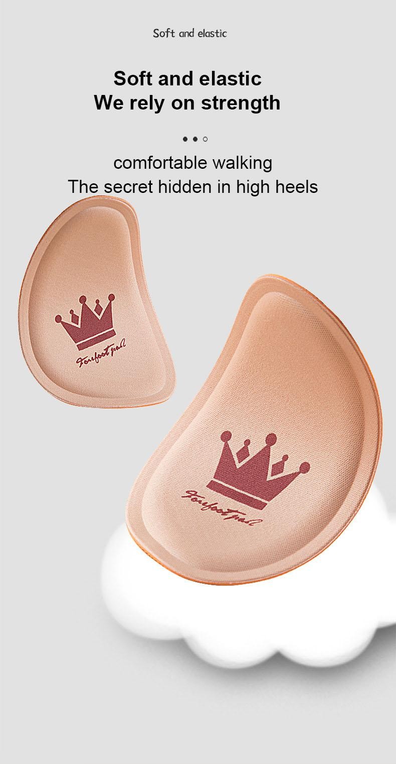 6PCS Forefoot Pads Women Pain Relief Insoles Non Slip Breathable Shoe Inserts