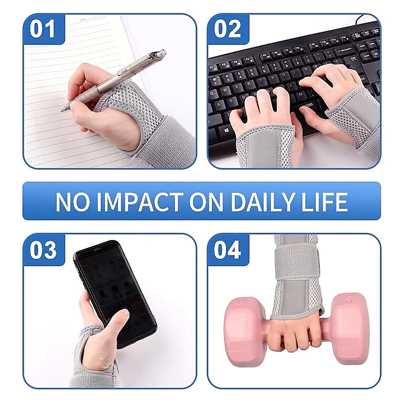 Wrist Brace for Carpal Tunnel Adjustable Night Support Splint Men Women