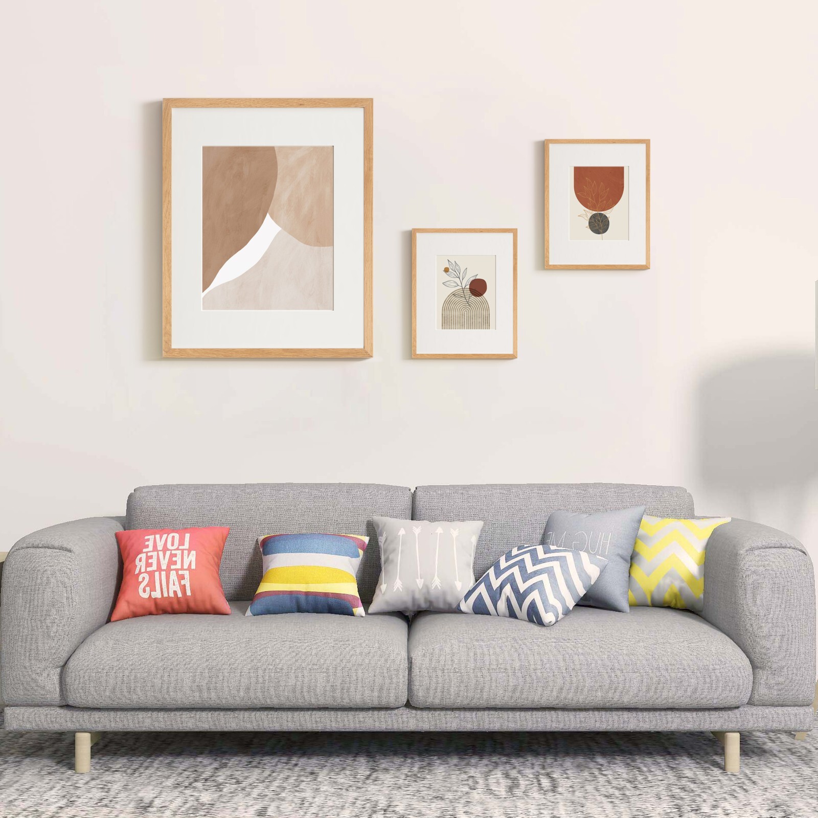 Oak Wood Picture Frames – Natural Solid Wood Glass Photo Frames Wall Tabletop