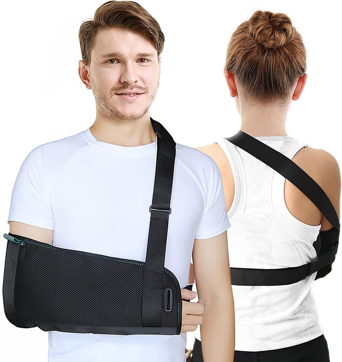 Cabestrillo con cinturón trasero para hombro, brazo izquierdo y derecho
