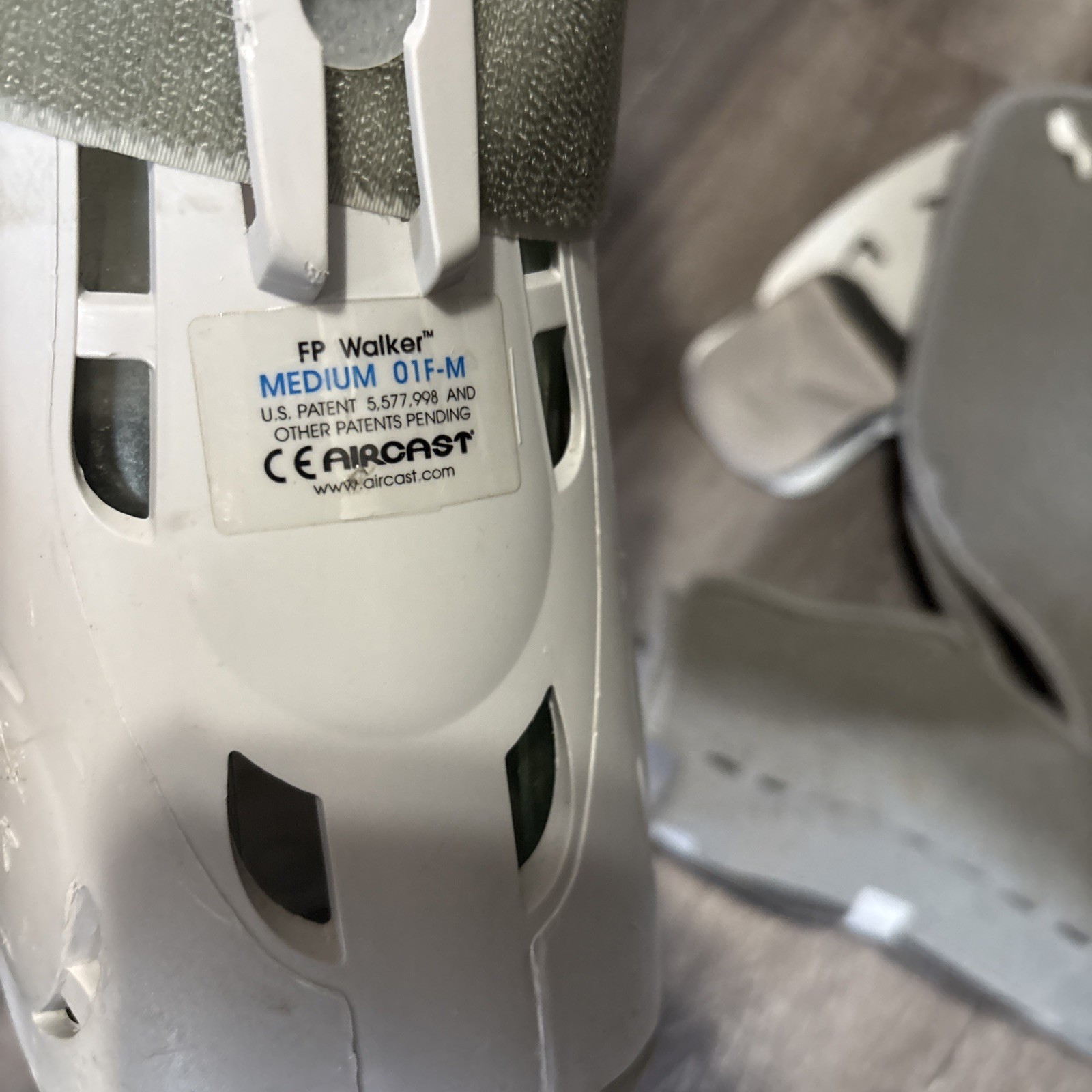 Aircast Walker Brace Walking Boot Size Medium Soft Pad COMPLETE USED ORTHOPEDIC