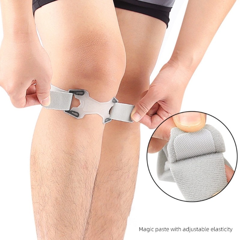 Silicone Patella Brace Shock Absorption Breathable Patella Knee Support Strap