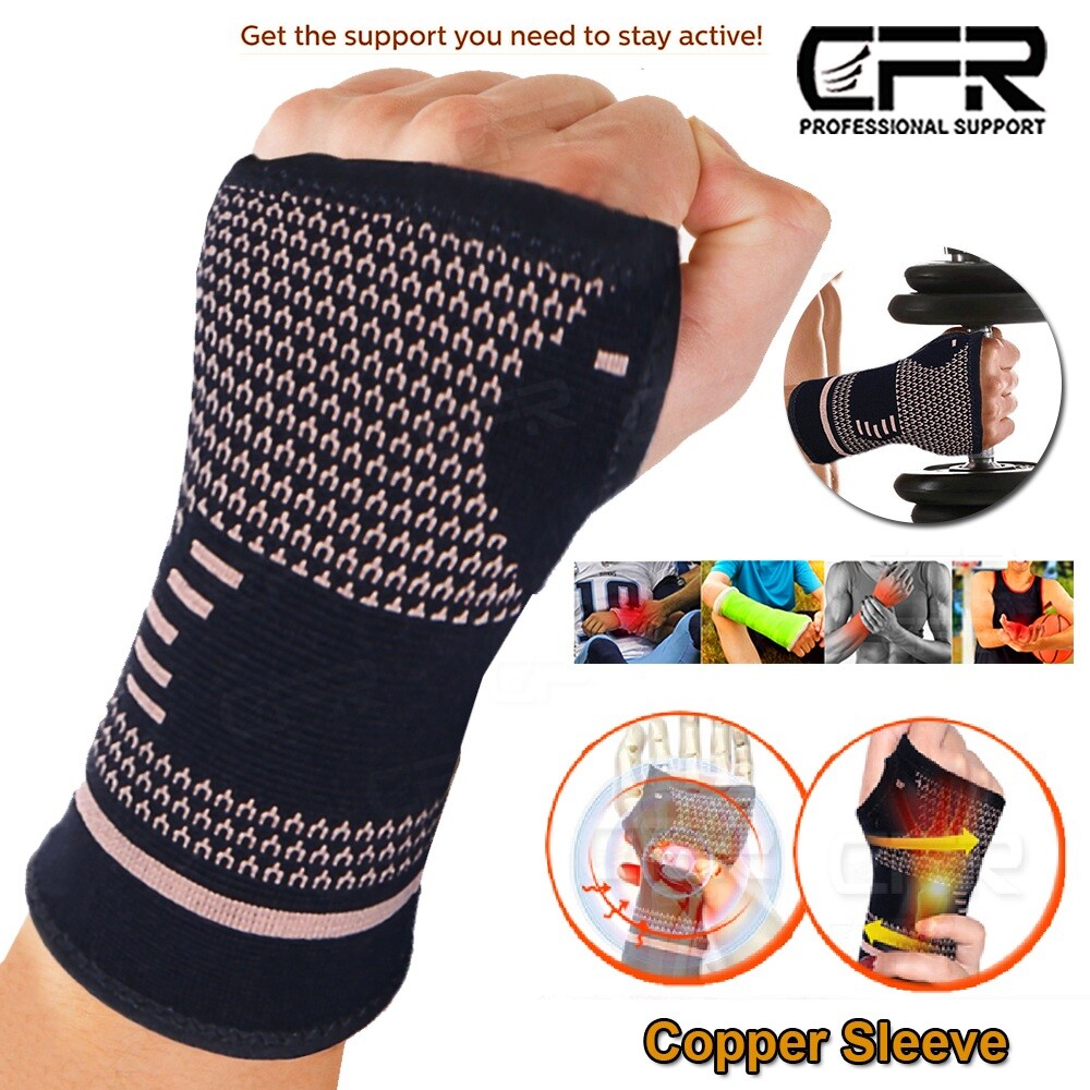 Copper Arthritis Compression Gloves Hand Wrist Support Joint Carpal Tunnel Pain