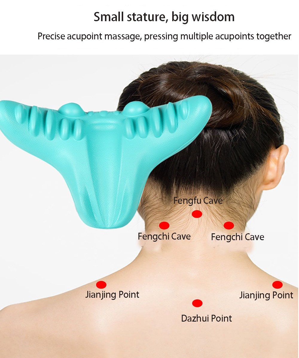 Cervical Neck Pillow STRETCHER Traction Device Brace Support Pain Relief Massage