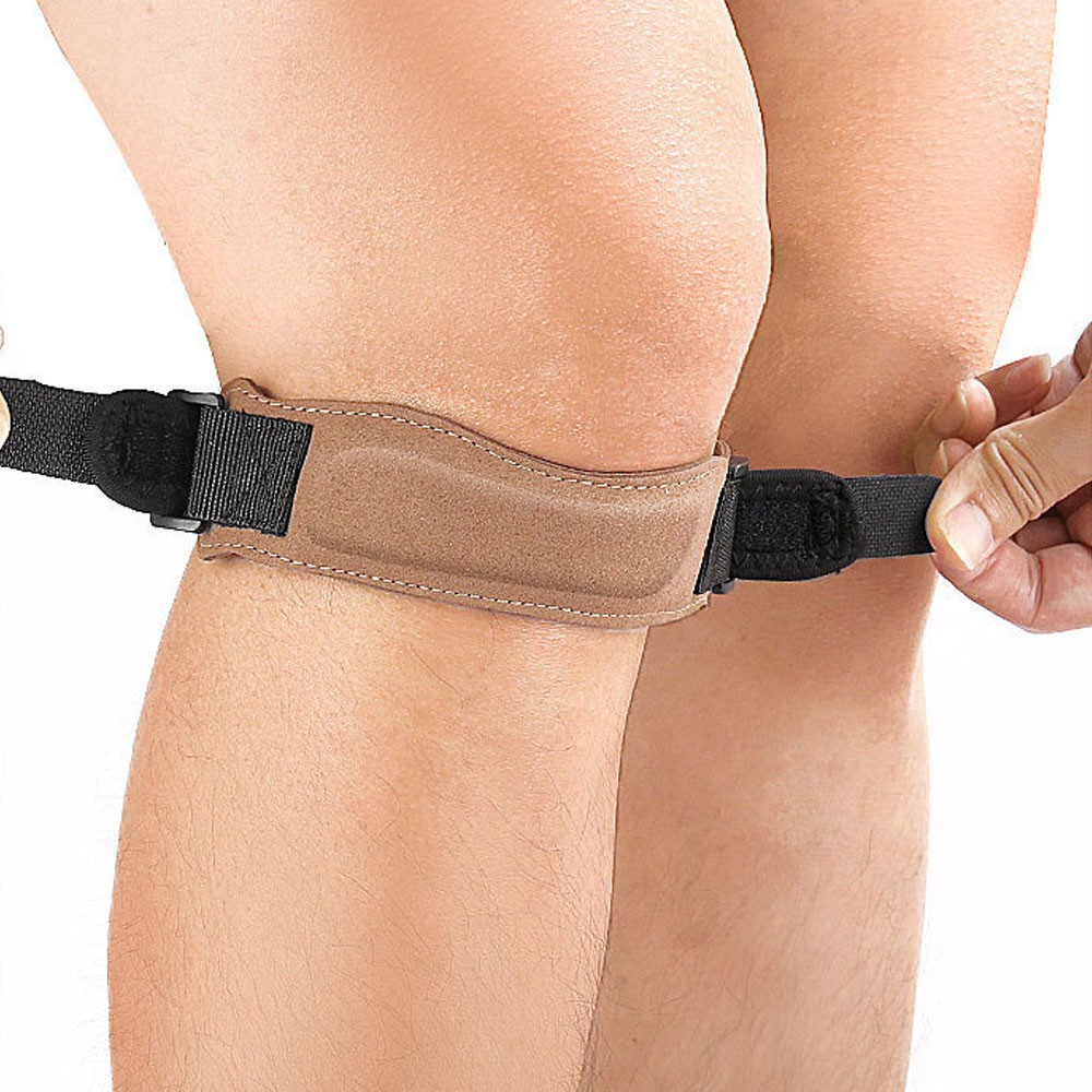 Knee Patellar Knee Support Strape Braces Adjustable Shock Absorption For Sports