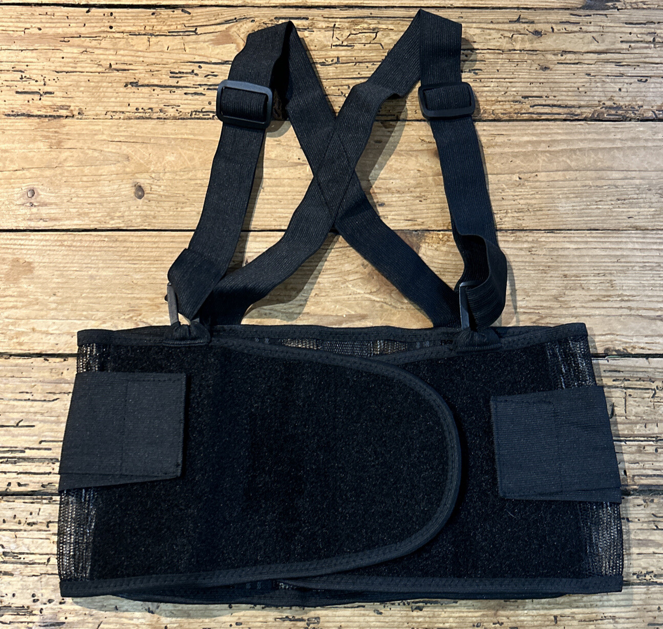 Neotech Care Size M Black Back Support With Suspenders NWOT