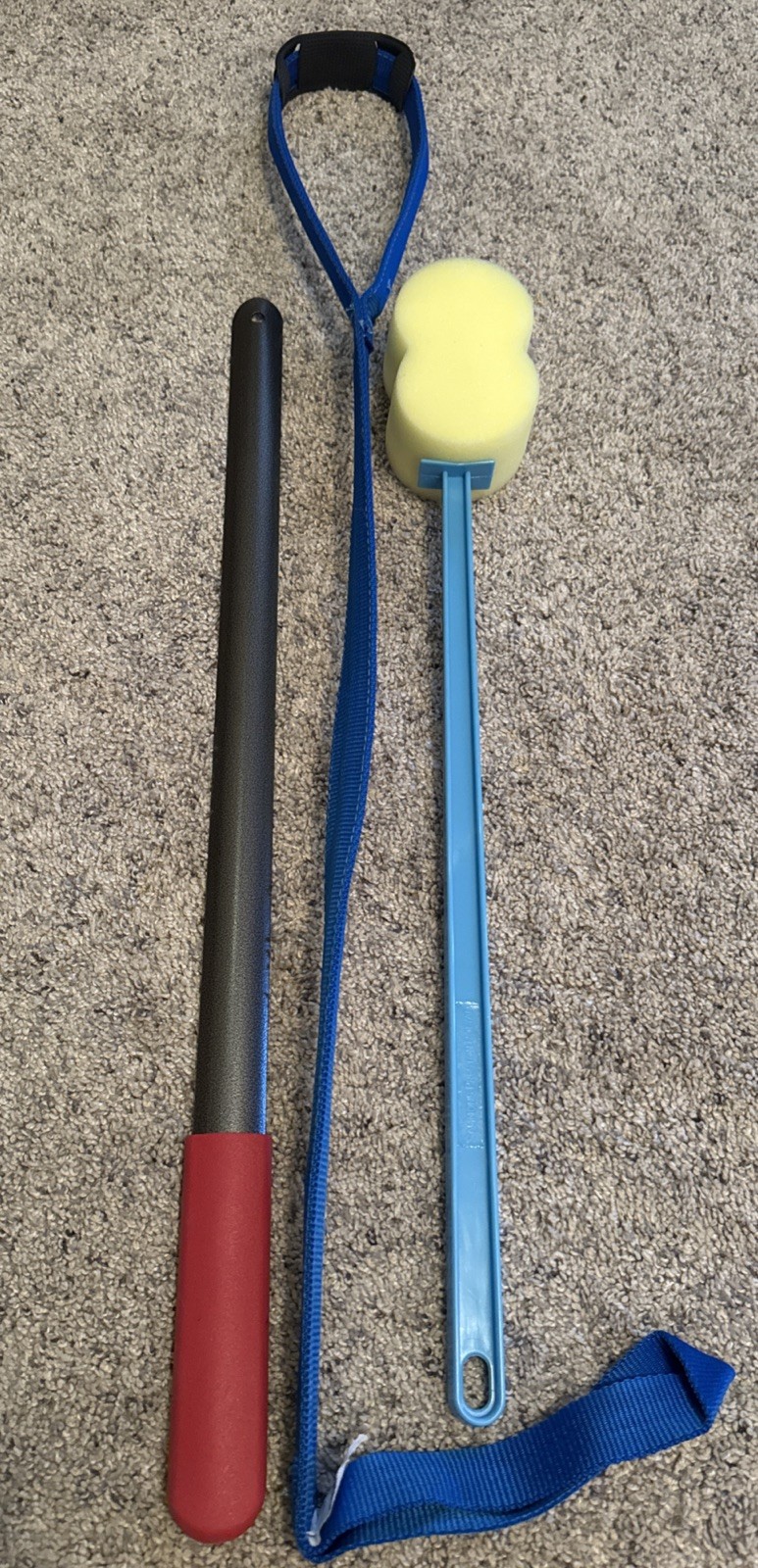 Leg Lifter Strap/Long Handle Sponge/Long Handle Shoe Horn- Medical Assist Bundle