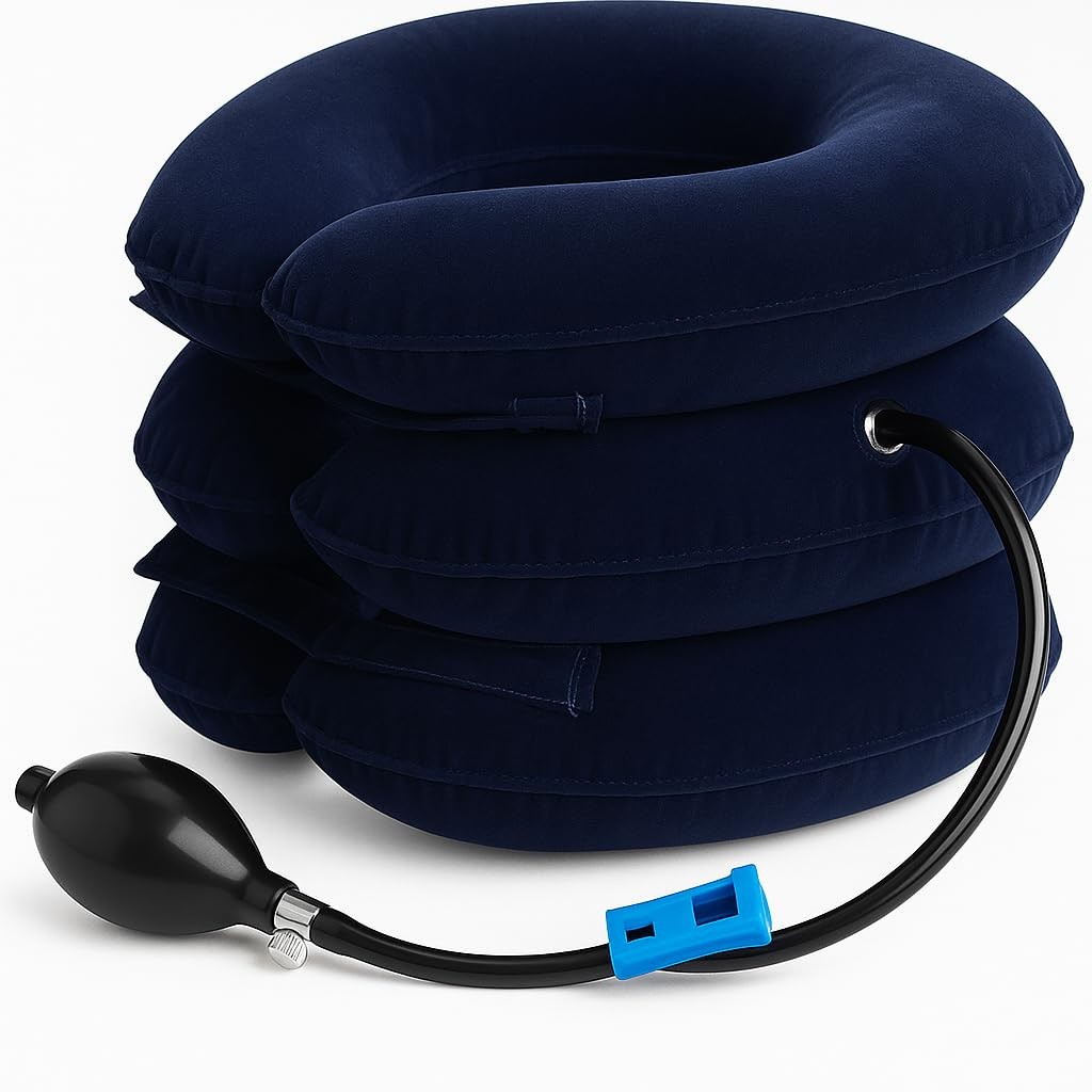 Inflatable Neck Stretcher for Instant Neck Pain Relief Chiropractor Recommend…