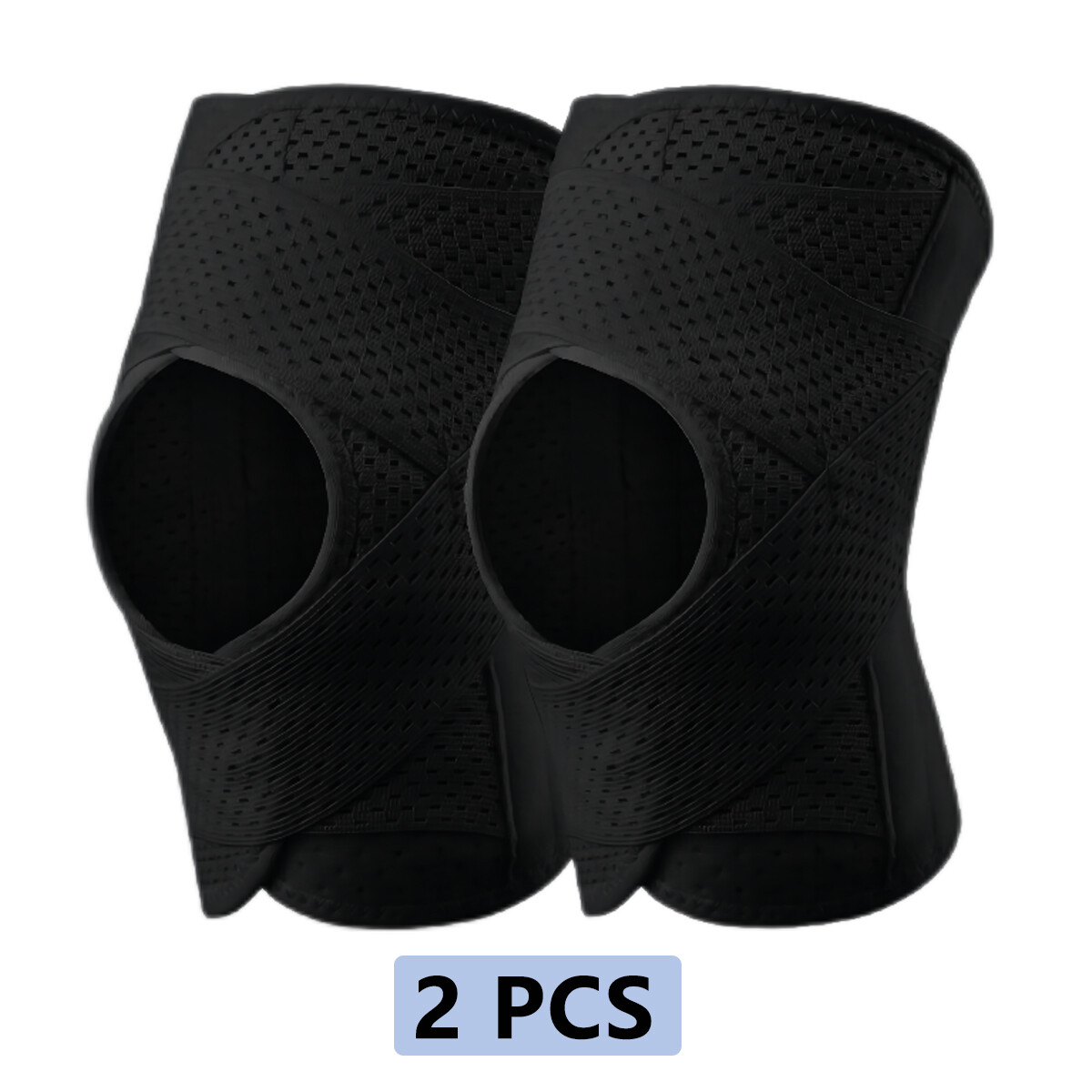 2x Knee Brace Meniscus Compression Sleeve Joint Support Patella Stabilizer Wrap