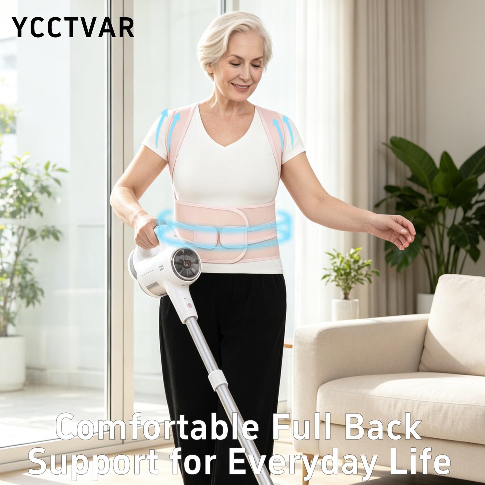 Back Brace Posture Corrector for Seniors Women and Men Upgraded Dynamic Tract…