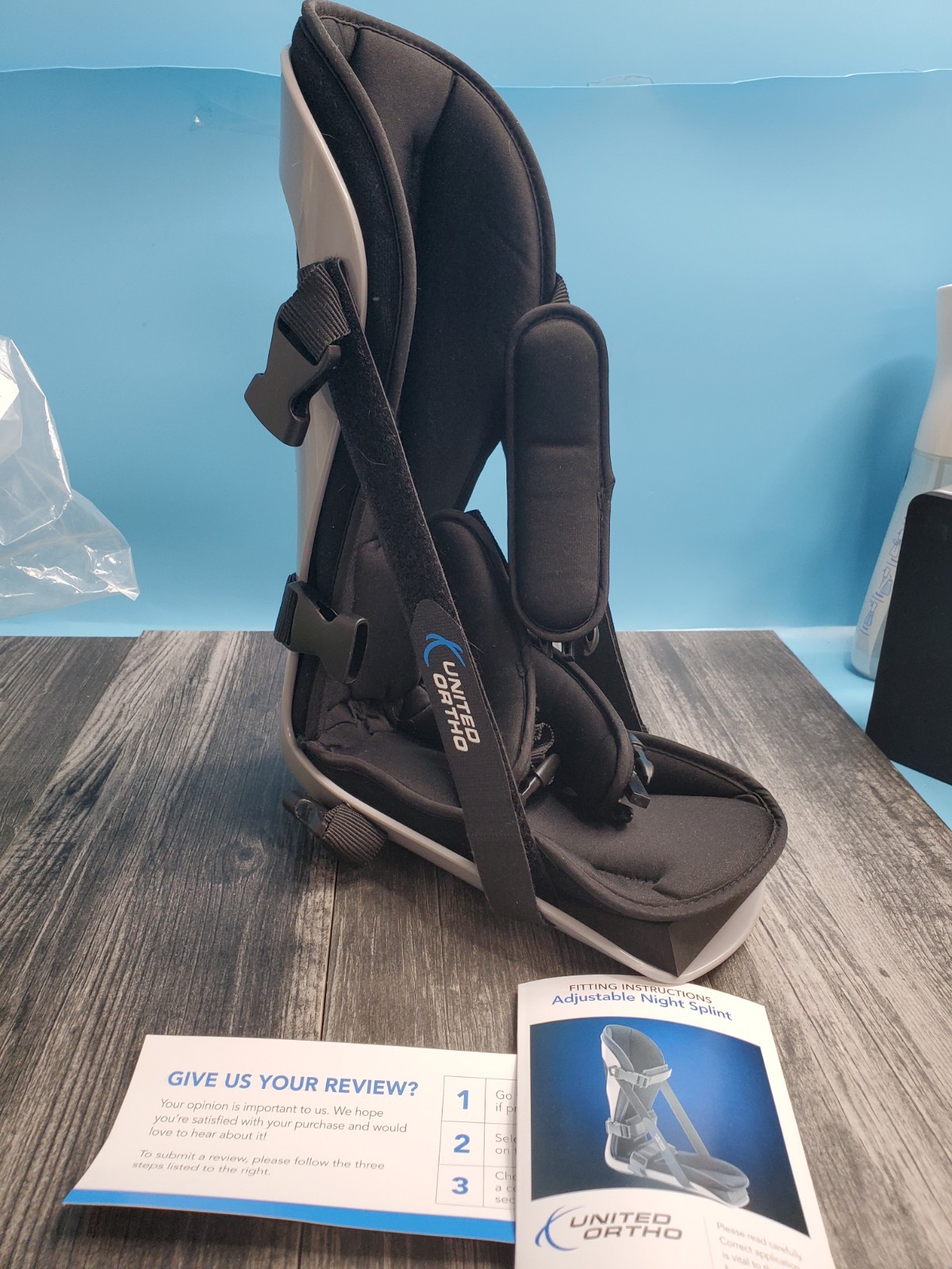 United Ortho Support Boot Adjustable Fits Left Or Right Foot Size:Small