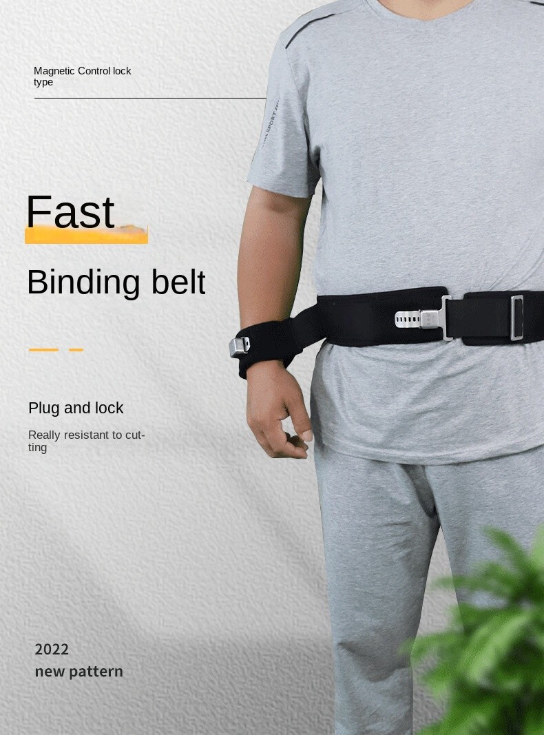 Waist Hands Standing Anti-cutting Magnetic Restraint Belt Insert Type For Mental