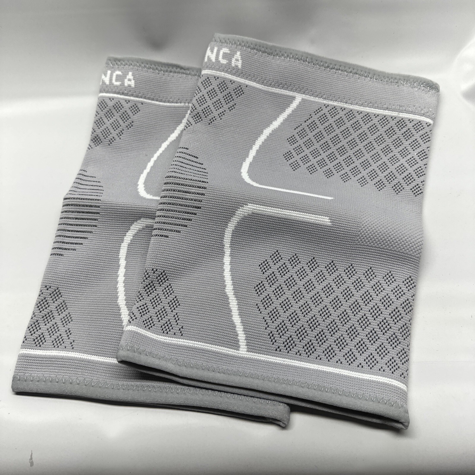 NEENCA Professional Knee Brace Compression Sleeve Gray Size L New