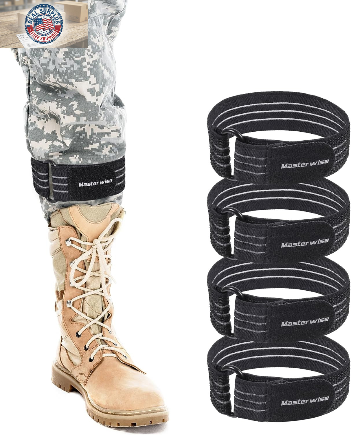 Adjustable Elastic Ankle Straps, Boot Straps for Cowboy Boots, Pant Leg Straps f
