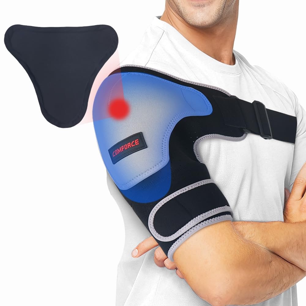 Shoulder Brace for Men with Gel Pack, Rotator Cuff Support Brace