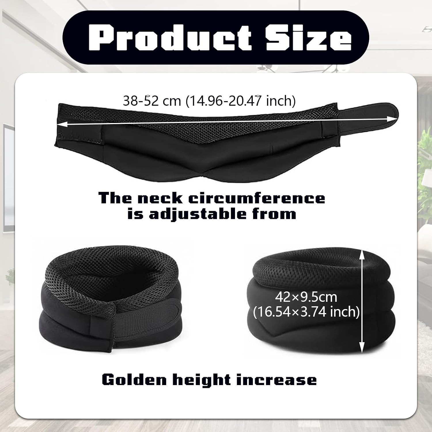 Neck Support Strap Cervical Collar Relieves Pain Spine Pressure for Women Men
