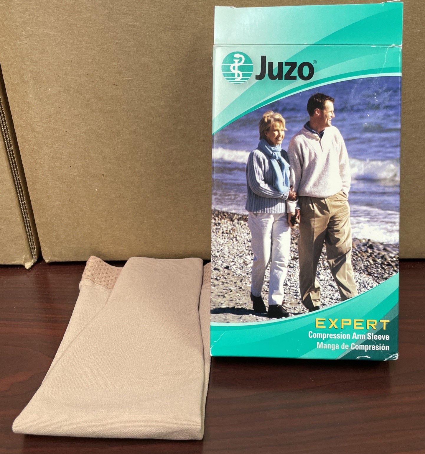 Juzo 3512 Compression Arm sleeve Type CGL Size III Silicone Border Long Beige