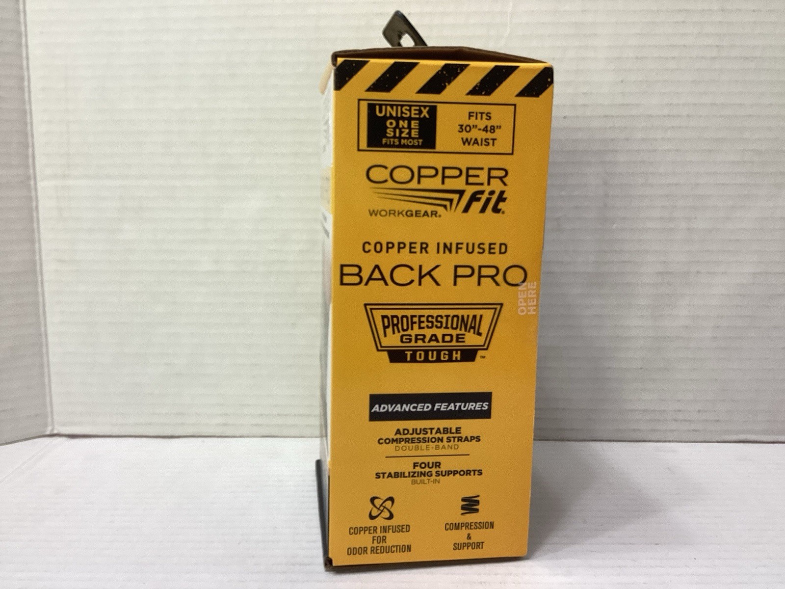 Copper Fit Work Gear BACK PRO Support Belt Compression One Size Fit Most 30”-48”