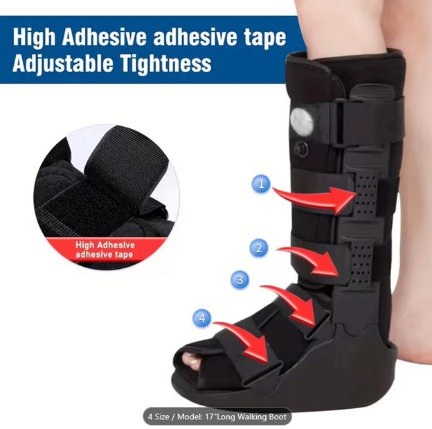 NEW Air Walking Boot LARGE For Right or Left Leg