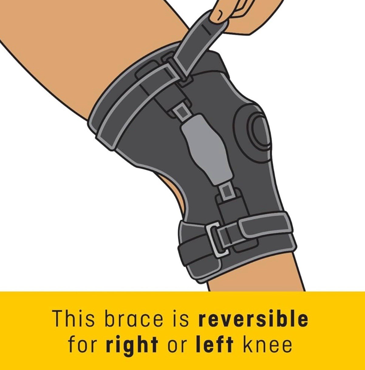 FUTURO Hinged Knee Brace, Adjustable, 48579 FIRM Sprains Medial Lateral Support