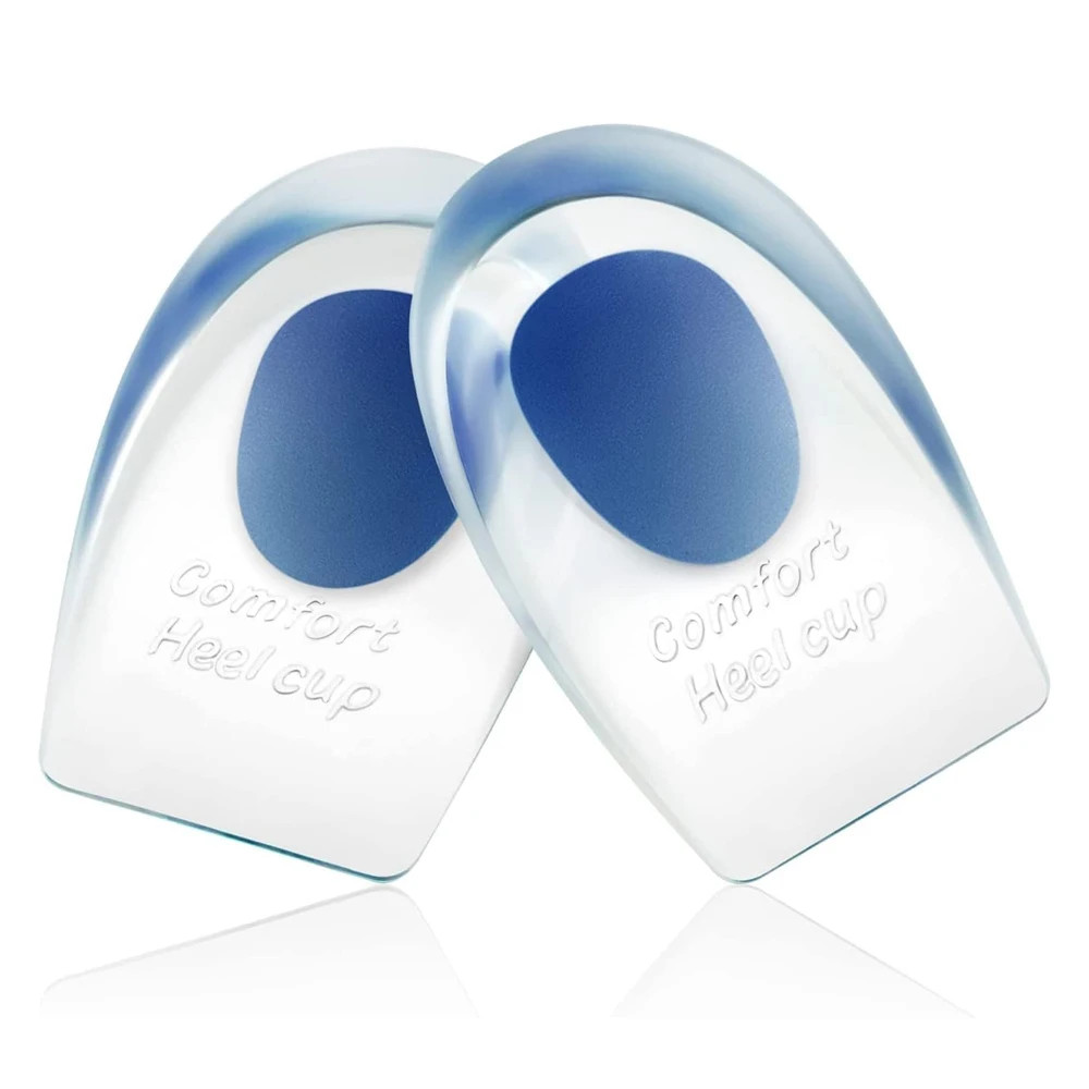 2/6Pcs Heel Cups for Achilles Tendonitis & Plantar Fasciitis Gel Shoe Inserts fo