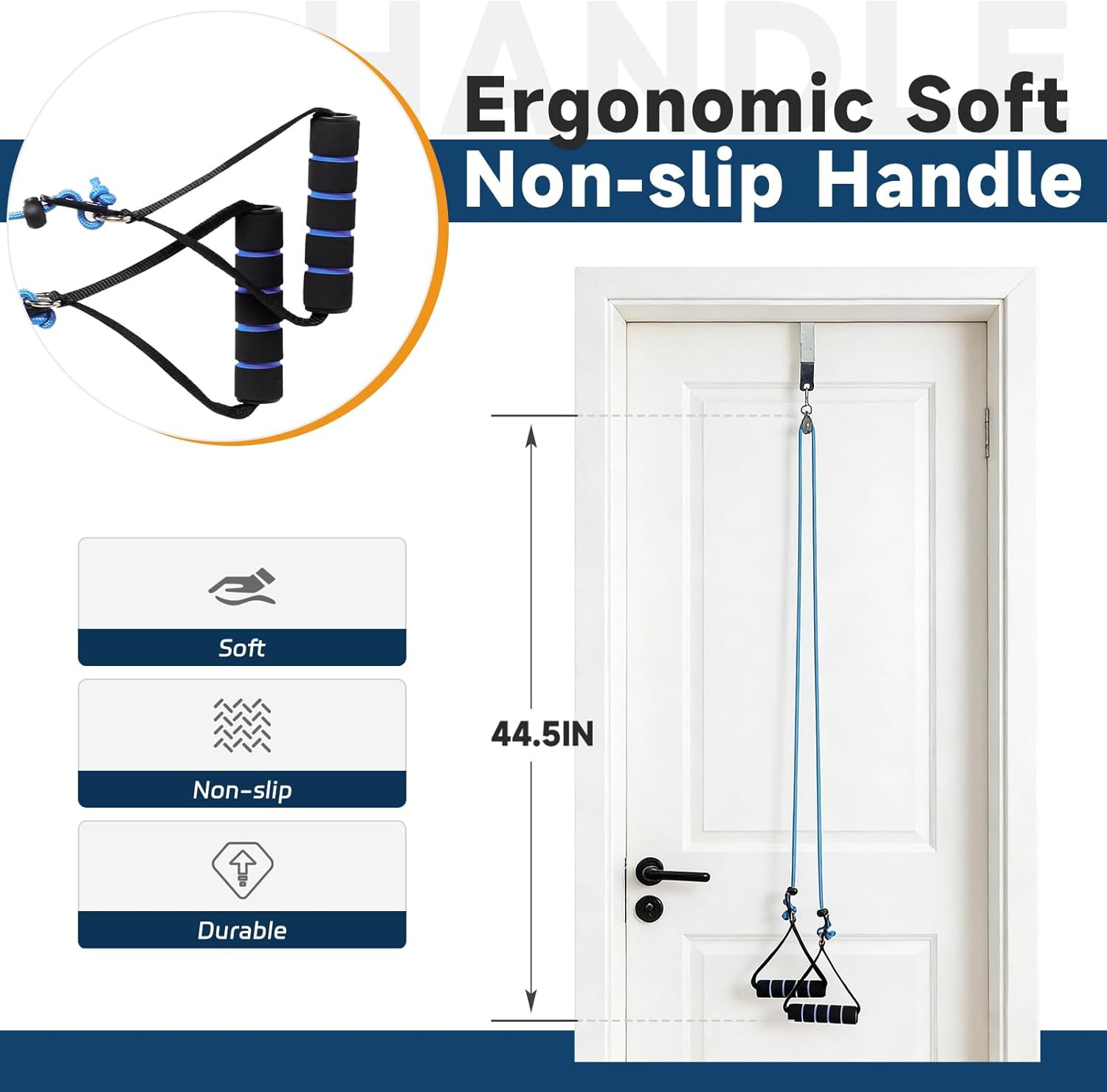 Shoulder Pulley Over Door Physical Therapy Rehab Rotator Cuff Arm Exercise ROM