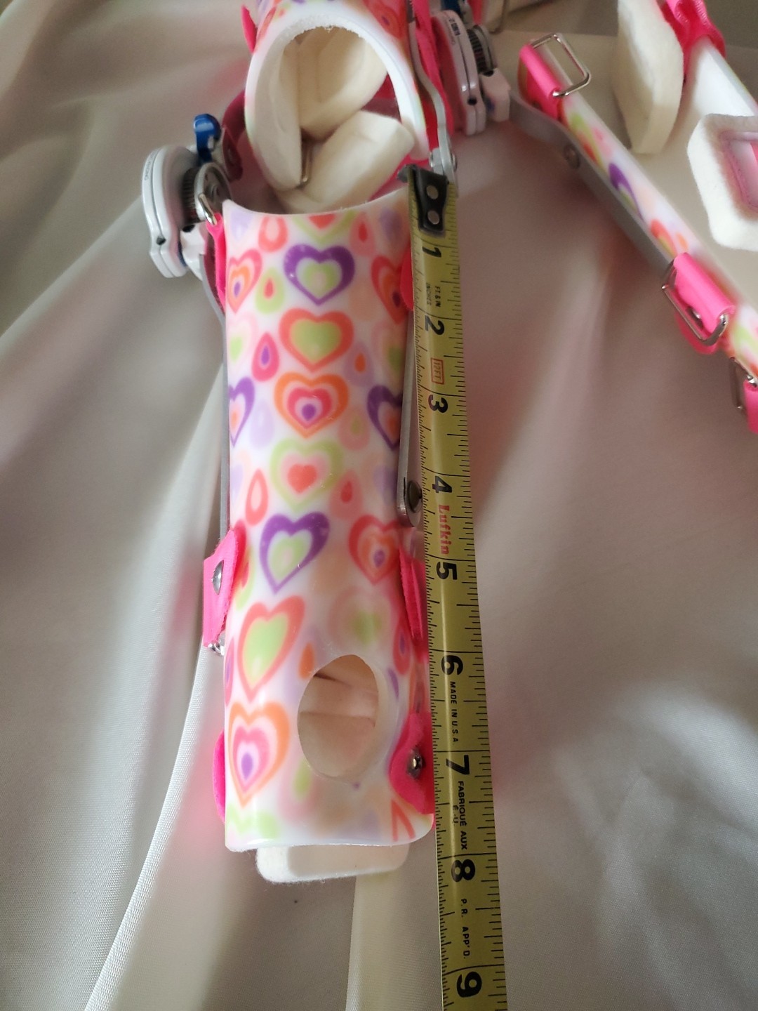 Ultraflex Pediatric LEFT & RIGHT Elbow/Arm Brace Girls Pink Hearts. K9
