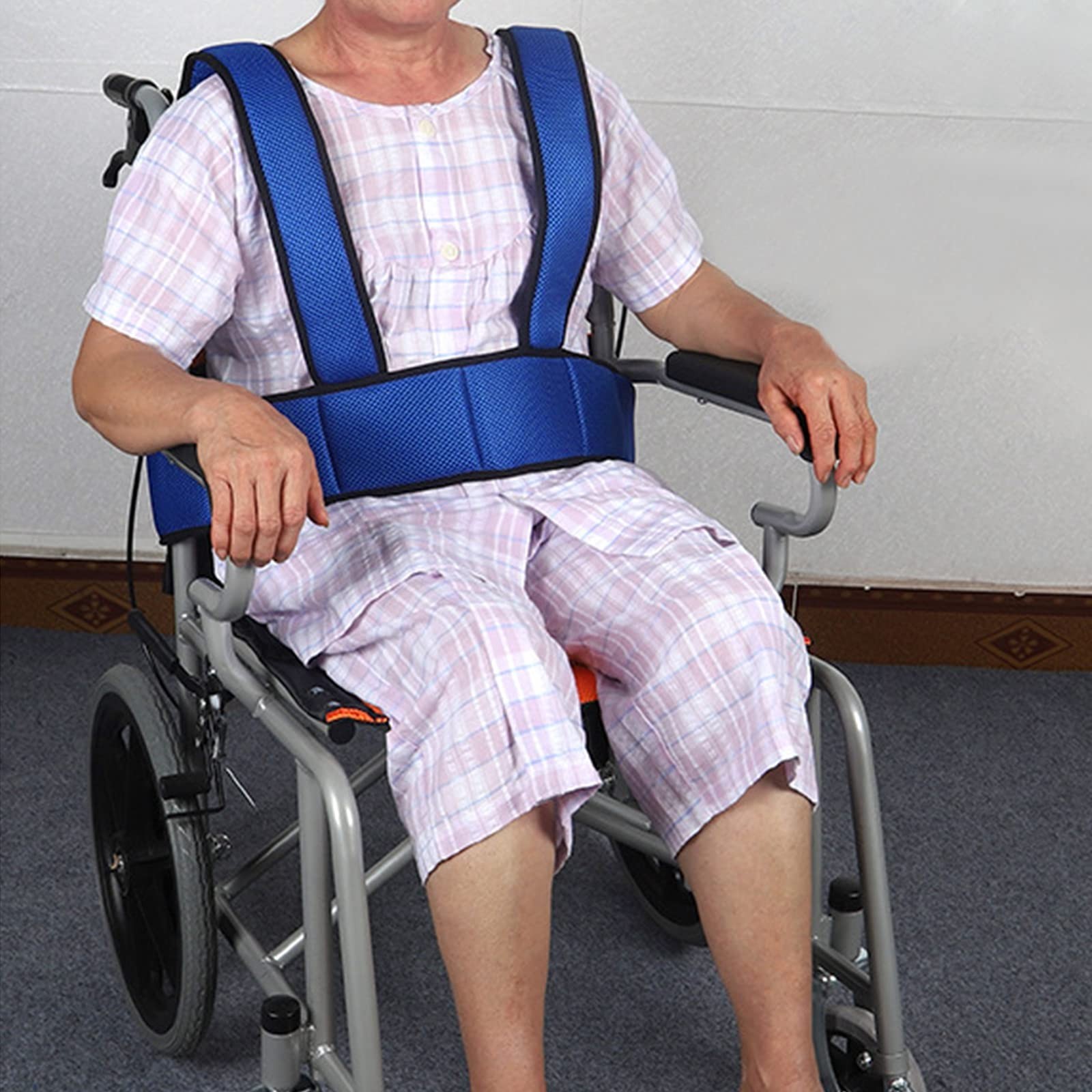 Adjustable Wheelchair Safety Belt Vest – Whole Body Support to Prevent Falls, Id