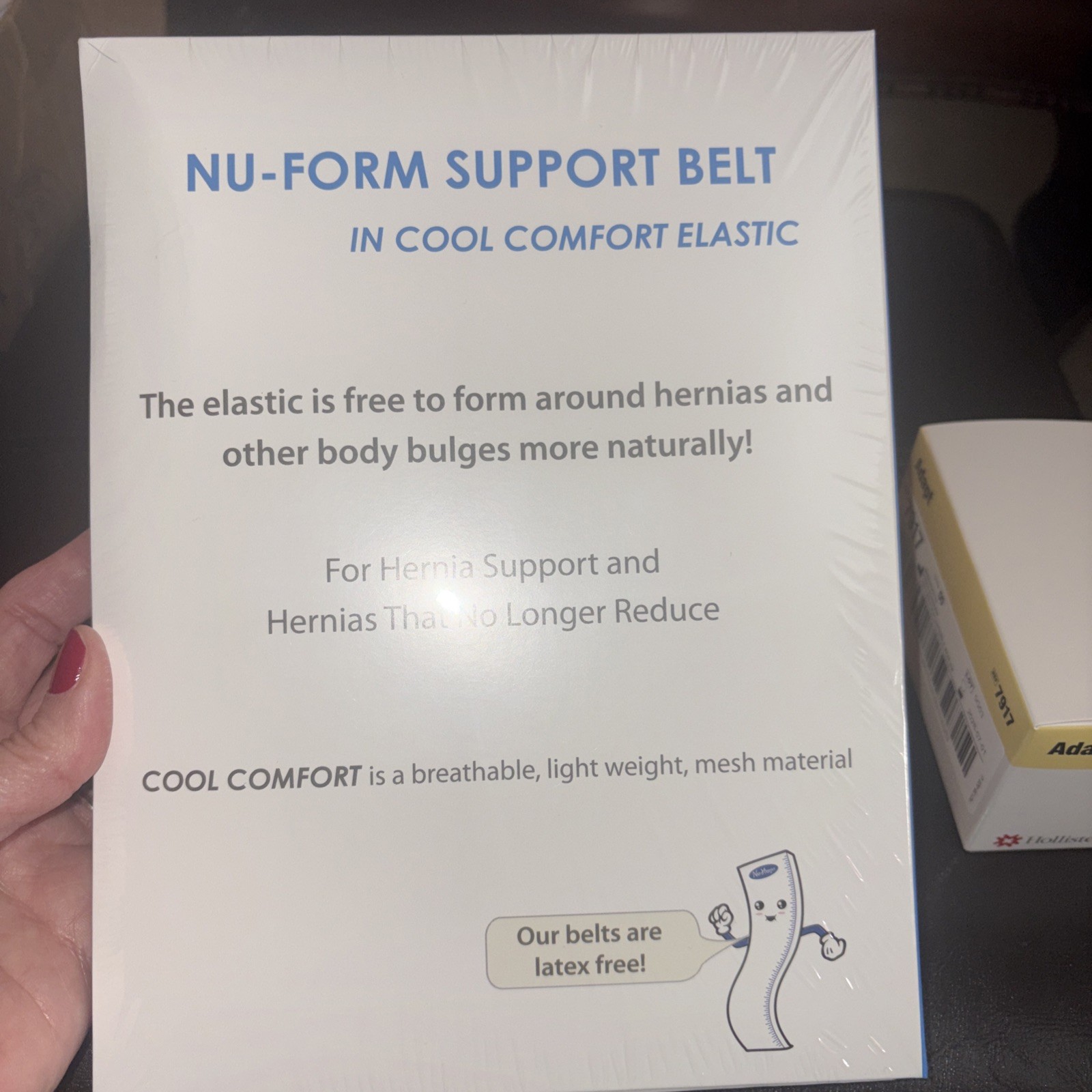 NU-FORM SUPPORT BELT 6442-A 7 in left Large White Cool Comfort Exp 2030
