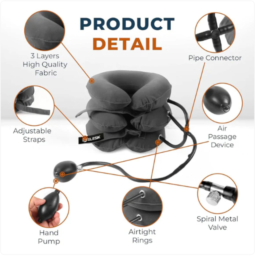 Neck Stretcher Cervical Traction Device Brace for Neck Pain & Posture