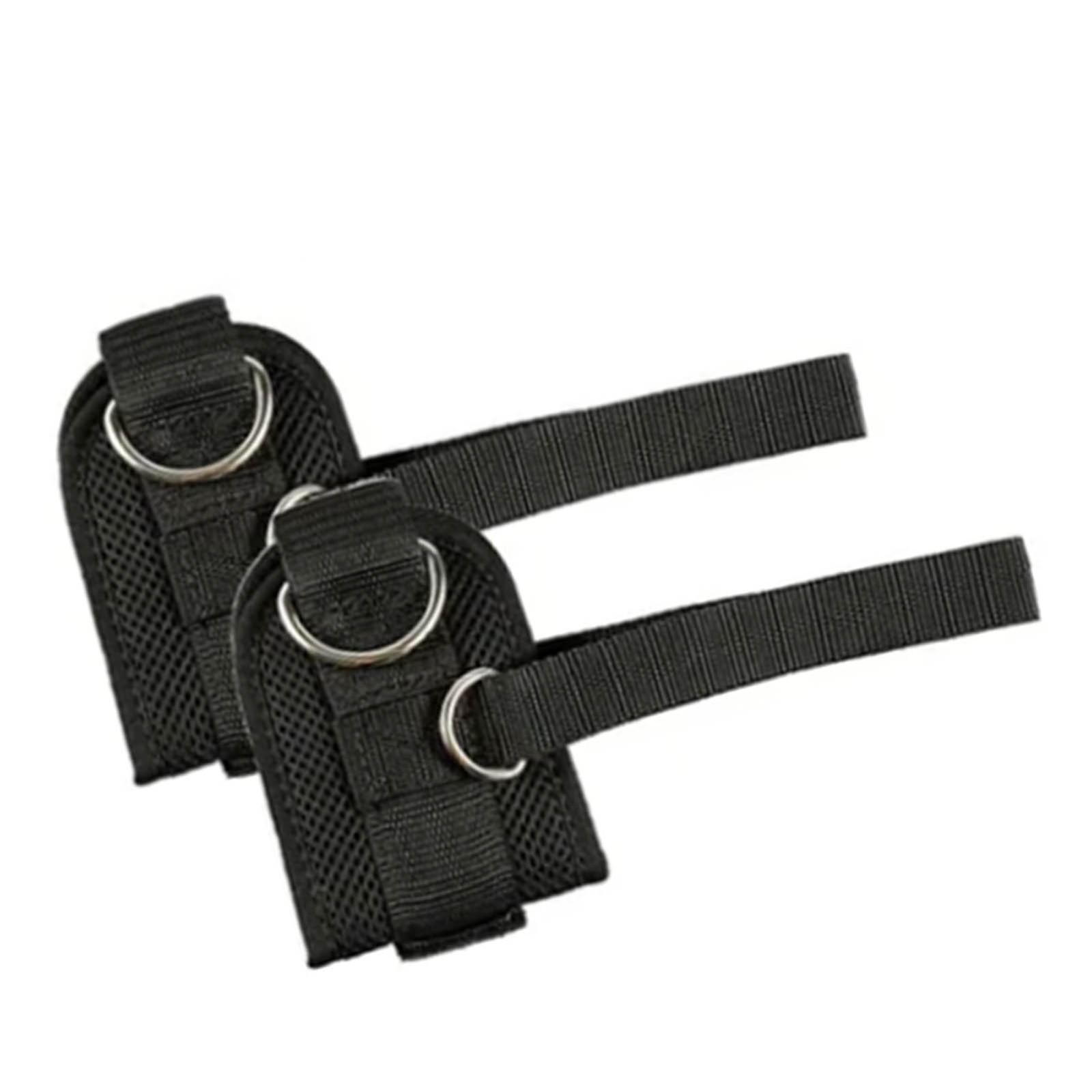 1 Pair Ankle Straps For Cable Machine Fitness Hook & Loop Ankle Cuffs W/
