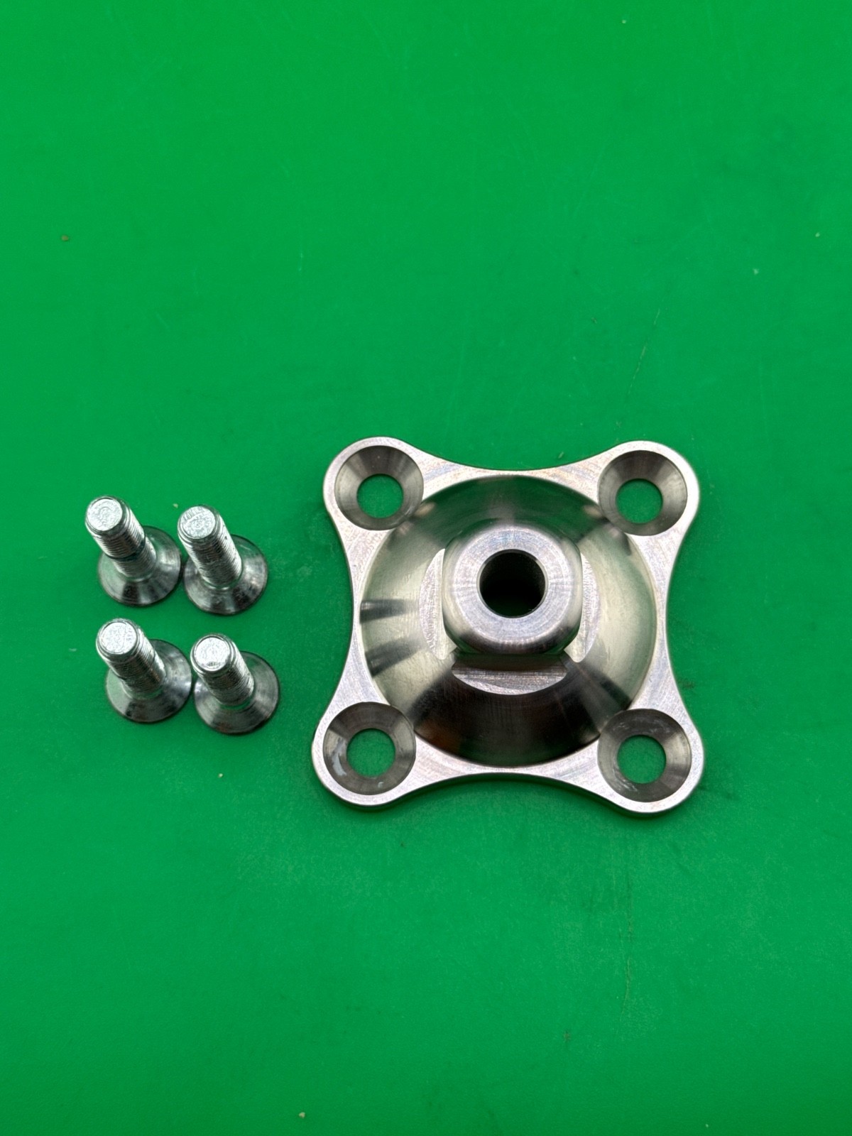 Bulldog prosthetic 4 hole plate. CP1-WH. Perfect condition