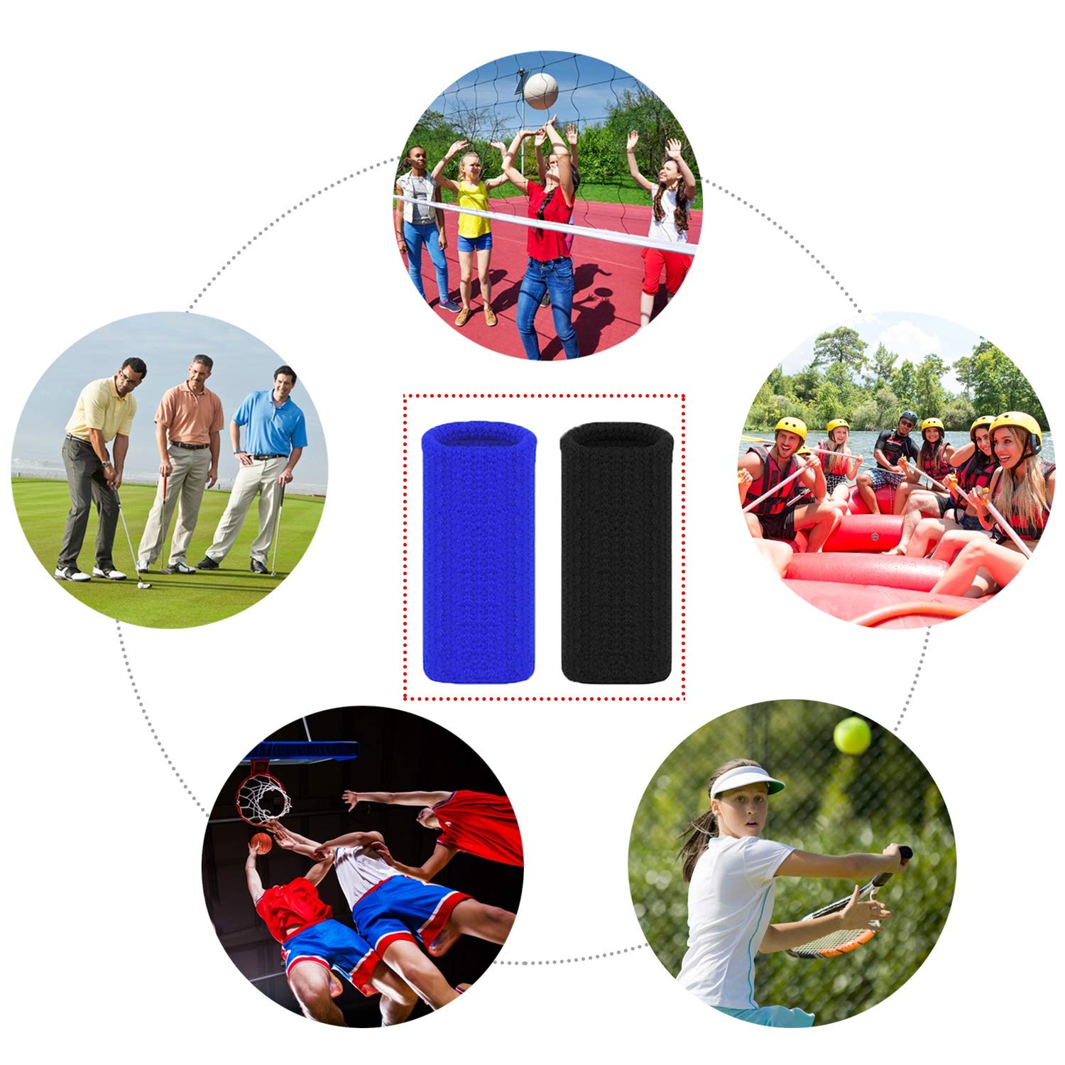 Finger Sleeves Thumb Braces Support Elastic Compression Protector 20 PCS