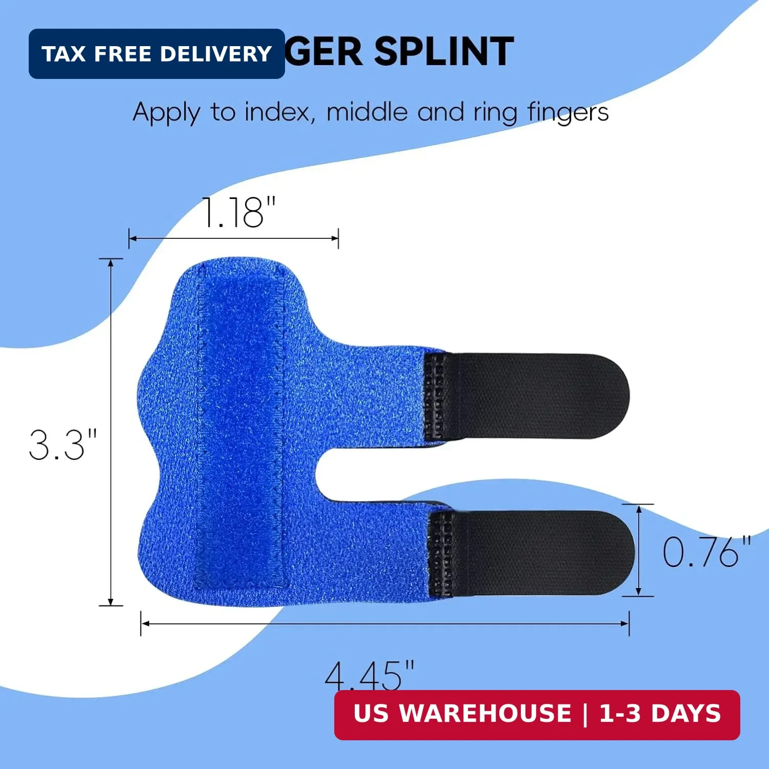 Finger Splint, Universal Trigger Finger Brace for Broken/Arthritis Pain and Spra