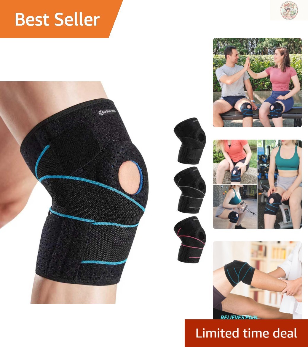 Breathable Neoprene Knee Brace for Pain Relief | Adjustable for All Adult Sizes