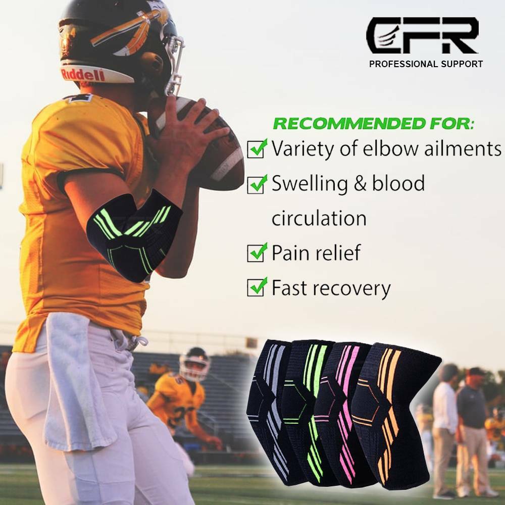 Copper Elbow Brace Compression Support Sleeve Arthritis Tendon Joint Pain Wrap @