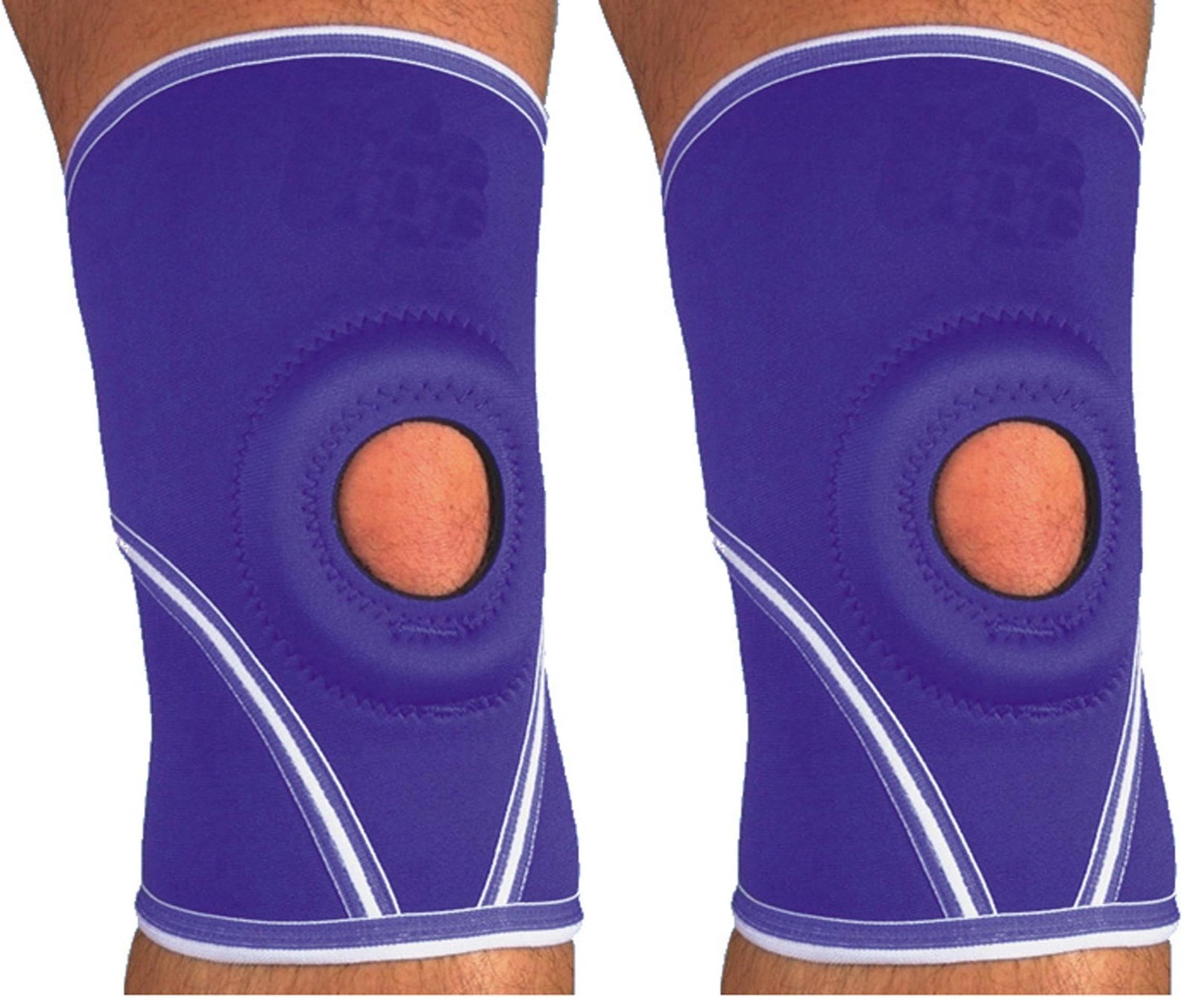 MAXAR Airprene (Breathable Neoprene) Knee Sleeve X-Large (Pack of 2), Azul