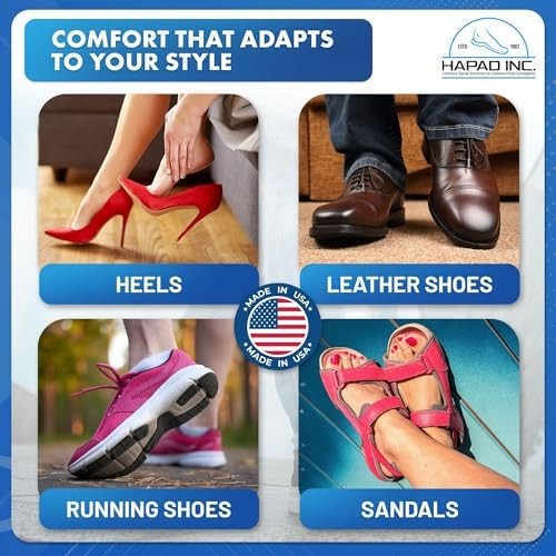 Heel Lifts for Men & Women – 9/16″ Height, 2.5″ Width (Pack of 3) – Supportive S