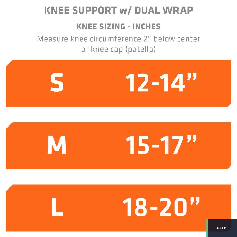 Knee Support Brace with Dual Compression Strap Neoprene Size Small