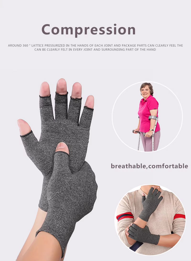 Compression Arthritis Gloves Joint Pain Relief Wrist Support Hand Brace Gloves