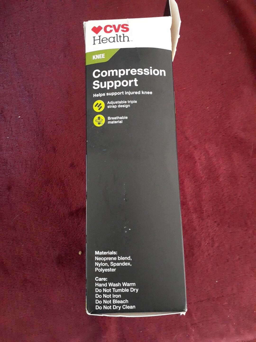 CVS Health Compression Knee Support Breathable Material Size Med/Lg