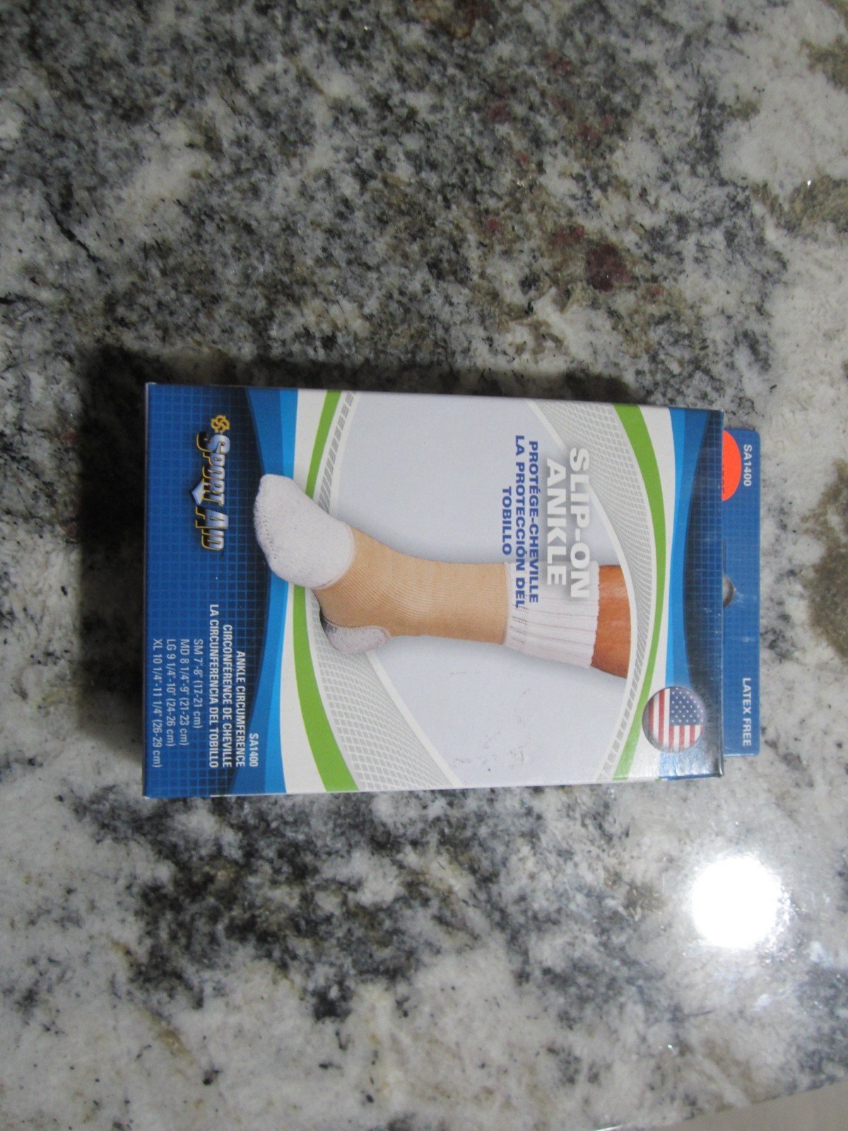 SportAid Slip-On Ankle (Ankle circum. 10.25-11.25 Inches) Beige X-Large