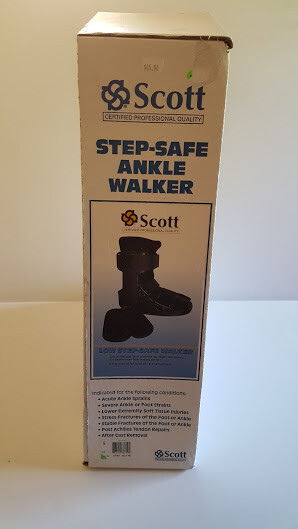 Scott: Step Safe Ankle Walker, For Severe Ankle And Foot Strains & Sprains