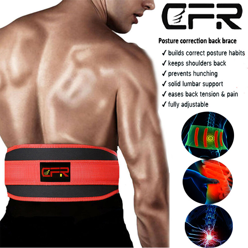 CFR Waist Brace Lower Back Lumbar Support Belt Strap Spine Pain Relief Unisex IA