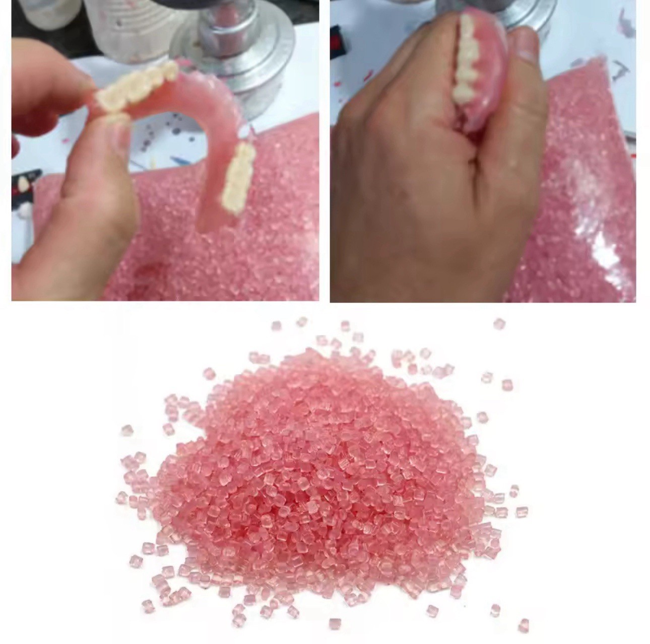 Flexible Denture Acrylic Resin 100g Pink for Dental Lab Partial Denture