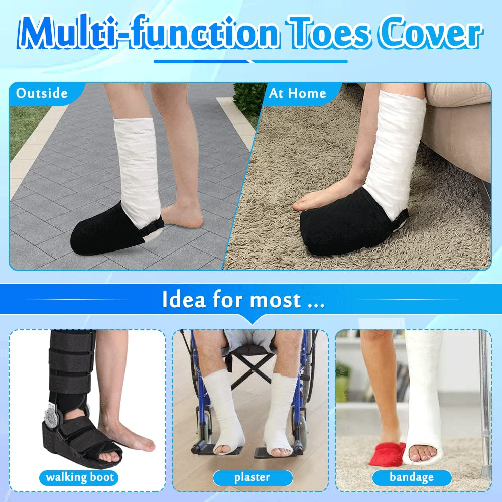 Cast Sock Toe Cover Soft for Foot Warmer Socks Walking Boot Broken Toe Ankle Ort
