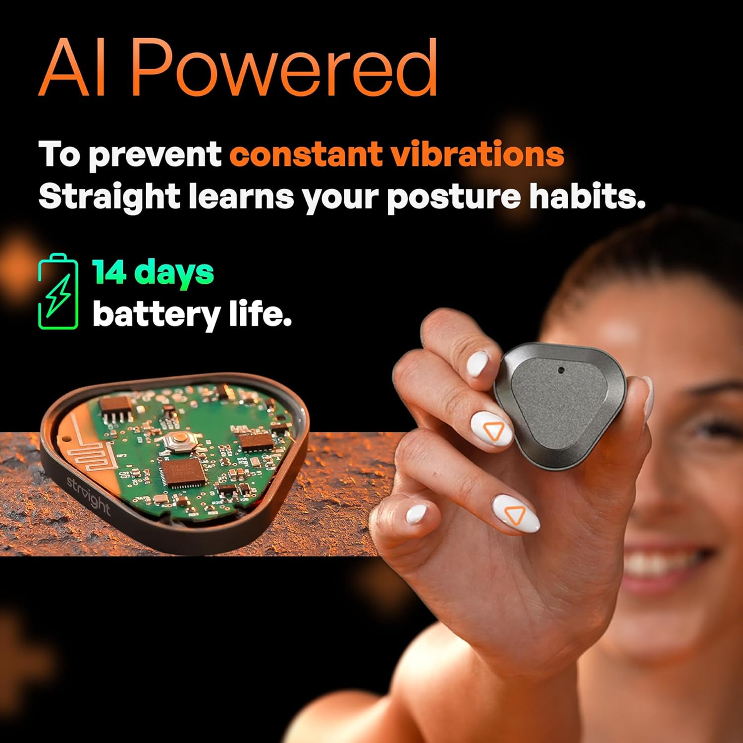 AI-Powered Posture Corrector Trainer – Upper Back Support for Men & Women