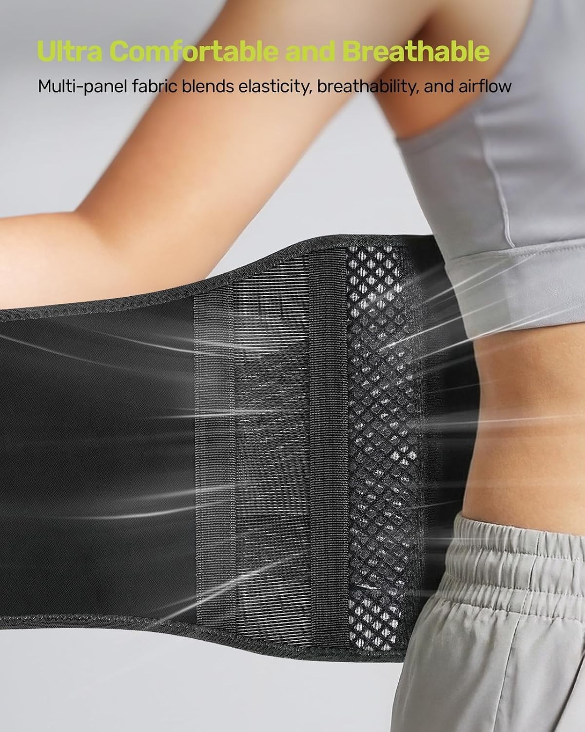 Breathable Lower Back Support Brace – Adjustable Ergonomic Fit for Daily Comfort
